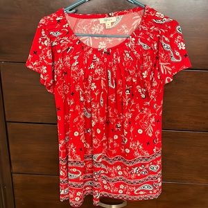 Excellent condition pleated neck top from Style & Co